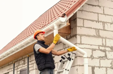 Pose et remplacement de gouttières à Saint-Martin-d'Écublei